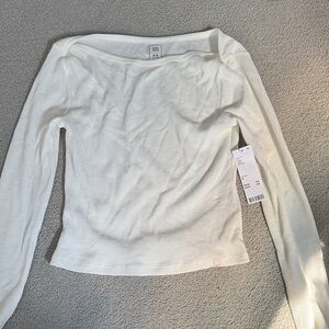 NWT Urban Outfitters White Long Sleeve Top